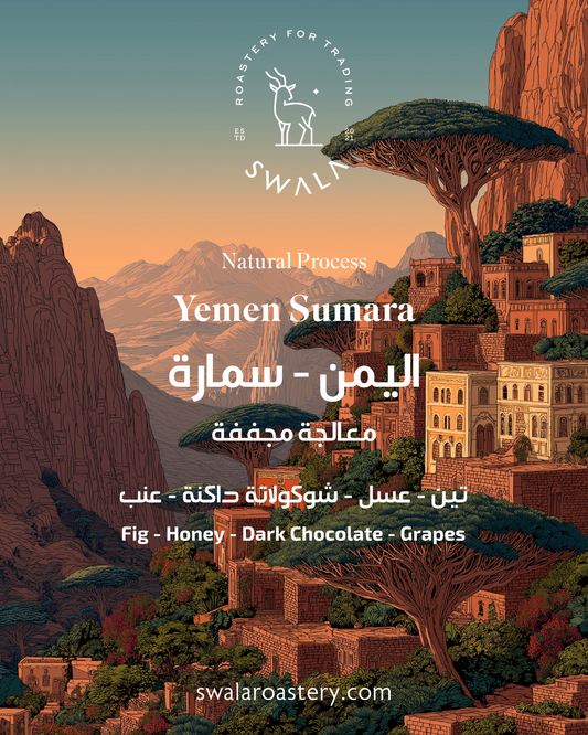 قهوة مختصة اليمن سمارة | Yemen Sumara specialty coffee — single origin Arabica — SwalaRoastery